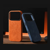 Etui D-Pro Alcantara® oryginalna włoska tkanina zamszowa obudowa z magnesem MagSafe do Apple iPhone 17 Pro (Light Gray/ Jasny Szary)
