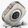 Etui D-Pro Metal Case + Glass 2w1 obudowa metalowa aluminiowa + szklo hartowane na ekran do Apple Watch Ultra 1/2/3 49mm (Natural Titanium / Tytan naturalny)