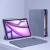 Etui D-Pro Smart Cover Case pokrowiec obudowa z klapką z uchwytem na rysik do Apple iPad Pro 13" 7 Gen. M4 (2024) / 8 Gen. M5 (2025) (Fioletowy)