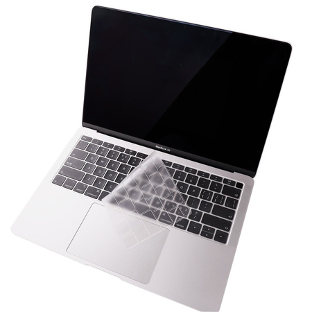 Osłona silikonowa nakładka na klawiaturę do MacBook Pro 14 A2442 A2779 / Pro 16 A2485 A2780 / Air 13 M2 A2681 2022 (EU) (Clear)