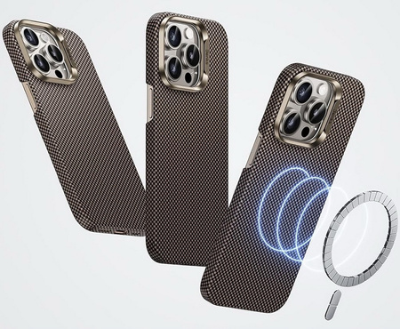 Etui Benks Armor Tint Kevlar® Aramid Fiber 1000D MagSafe obudowa magnetyczna mocna ultra cienka do Apple iPhone 16 Pro (Dawn Light Gold - Złoty)