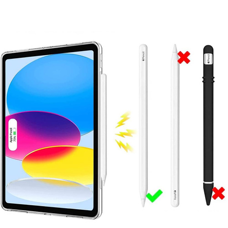 Etui D-Pro TPU Case obudowa pokrowiec futerał silikonowy do Apple iPad 10 Gen. (2022) / 11 Gen. (2025) (Przezroczysty)