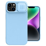 Nillkin CamShield Silicone MagSafe etui magnetyczne z przysłoną kamery do iPhone 14 (Haze Blue)
