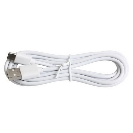 Kabel przewód szybki mocny USB-A do USB-C Typ-C do Samsung Huawei Xiaomi 100cm 1m (Biały)