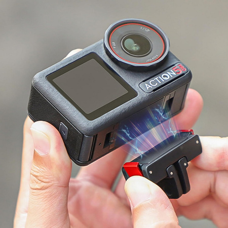 Adapter magnetyczny mocowanie z szybkozłączką GoPro gwint 1/4" do DJI Osmo Action 2/3/4/5 Pro