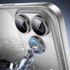 3x Szkło na aparat kamerę AR+AF antyrefleksyjna szybka ochronna z metalowym ringiem z aplikatorem do Apple iPhone 17 Pro / 17 Pro Max (Silver / Srebrny)