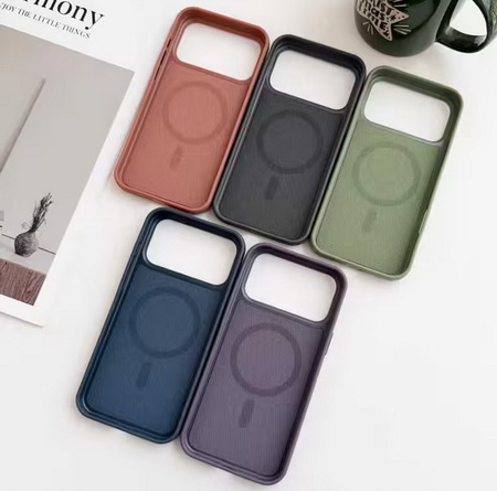 Etui TechWoven Case obudowa o plecionym wzorze z magnesem MagSafe do Apple iPhone 17 Pro Max (Sienna / Brązowy)