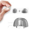 Memory Foam pianki z pamięcią końcówki do AirPods Pro 1/2 rozmiar M (2 szt.) (Gray)