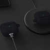 Etui D-Pro Silicone Case silikonowa obudowa z metalowym karabińczykiem do Apple AirPods 3 (2021) (Czarny)