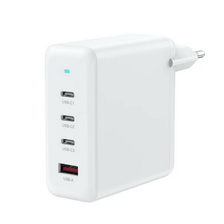 Ładowarka sieciowa 100W zasilacz adapter 3xUSB-C 1x USB-A szybkie ładowanie PD do Apple MacBook iPad Air/Pro iPhone 12/13/14/15/16/17