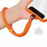 Smycz na nadgarstek D-Pro Rope Wrist Strap V2 sznurek pasek na rękę i wkładka pod etui do telefonu  (Pomarańczowy)