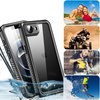 Etui D-Pro 360° Waterproof Case IP68 obudowa wodoodporna wodoszczelna pancerna do iPhone 16e (Czarny)