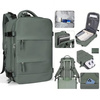 Plecak podróżny D-Pro Nylon Backpack V2 USB bagaż podręczny do samolotu torba na laptopa 27L 45x30x20cm (Czarny)