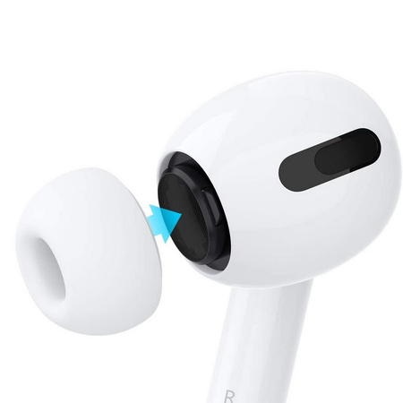Ear Tips silikonowe gumki wkładki douszne do słuchawek Apple AirPods Pro 1/2 rozmiar M (średni) (2 szt.)