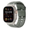 Pasek D-Pro Metro Band opaska sportowa do Apple Watch 4/5/6/7/8/9/10/11/SE/Ultra 1/2/3 44/45/46/49mm (Zielony / Srebrny)