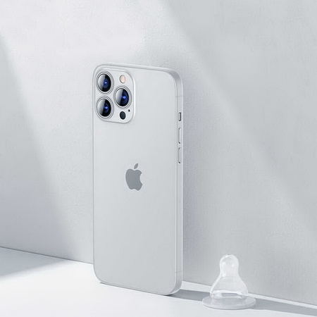 Etui D-Pro Air PP Case 0.4mm ultra cienkie najcieńsze minimalistyczne matowe iPhone 15 Pro Max (Biały)
