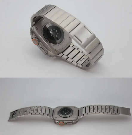 Bransoleta PVD MagLink pasek do Apple Watch 1/2/3/4/5/6/7/8/9/SE/Ultra 42/44/45/49mm (Tytanowy)