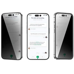 Szkło hartowane XHD Privacy Anti-Spy Glass prywatyzująca zaciemniająca antyszpiegowskia szybka ochronna na ekran do Apple iPhone 16 Pro/17
