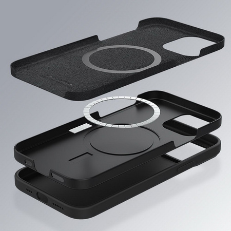 Nillkin CamShield Silicone MagSafe etui magnetyczne z przysłoną kamery do iPhone 12 Pro Max (Black)