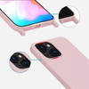 Etui D-Pro Crossbody XL obudowa pasek smycz zawieszka na ramię szyję iPhone 16e (Różowy)