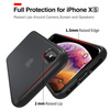 Etui D-Pro Matte Hybrid obudowa matowa do iPhone XS Max (Czarny)