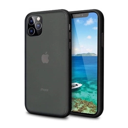 Etui D-Pro Matte Hybrid obudowa matowa do iPhone 11 (Czarny)