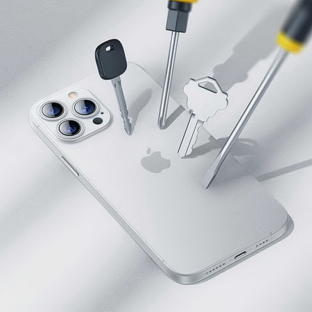 Etui D-Pro Air PP Case 0.4mm ultra cienkie najcieńsze minimalistyczne matowe iPhone 15 (Biały)