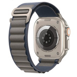 Pasek MFC Alpine X Nylon Loop Band opaska sportowa nylonowa do Apple Watch 4/5/6/7/8/9/10/SE/Ultra 44/45/46/49mm (Blue Gray / Niebieski Szary)