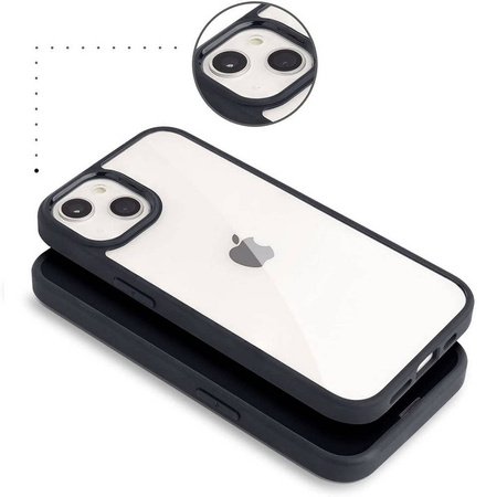D-Pro Crystal Hybrid etui obudowa pokrowiec do iPhone 11 (Clear/Black)