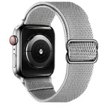 D-Pro Nylon Solo Loop nylonowy pasek do Apple Watch 42/44/45/49mm (Light Gray)