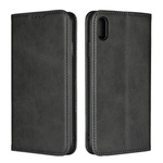 D-Pro Flip Cover Wallet Case etui z klapką magnetyczną portfel iPhone X/XS (Black)