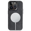 Etui Sancore Alcantara® oryginalna włoska tkanina zamszowa obudowa z magnesem MagSafe iPhone 12 Pro Max (Tytanowy) 