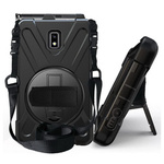 D-Pro 360 Armor Strap Case etui pancerne z uchwytem na rękę i paskiem na ramię do Samsung Galaxy Tab Active 2 8.0 (T390/T395)