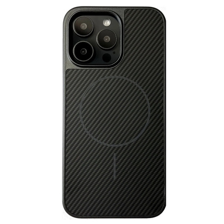 Etui D-Pro Brick Carbon TPU MagSafe Case obudowa magnetyczna matowa do Apple iPhone 15 Pro (Black / Czarny)