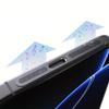 Siateczka ochronna Anti Dust Mesh membrana dolnego głośnika mikrofonu metalowa naklejka przeciwpyłowa do iPhone 12 13 14 15 16 (Czarny)