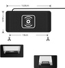 Ładowarka indukcyjna D-Pro D10 20W QI Wireless Charging Pad bezprzewodowa mata ładująca antypoślizgowa samochodowa (Czarny)