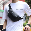 Saszetka D-Pro Crossbody Fanny Pack biodrówka nerka sportowa torebka na pas (Czarny)