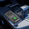 Ładowarka indukcyjna D-Pro D10 20W QI Wireless Charging Pad bezprzewodowa mata ładująca antypoślizgowa samochodowa (Czarny)