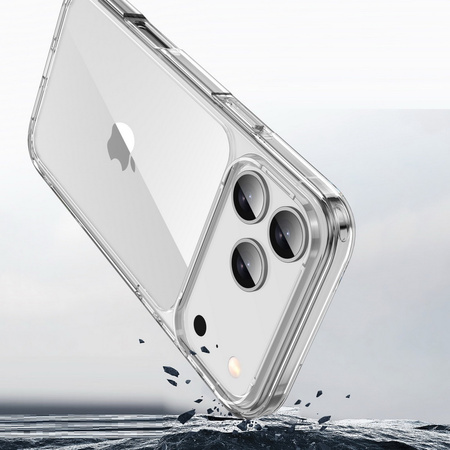 Etui D-Pro Quartz Crystal TPU+PC obudowa hybrydowa wzmacniana do Apple iPhone 17 Pro Max (Przezroczysty)