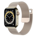 Milanese metal pasek bransoleta do Apple Watch 42/44/45/49mm ( Vintage Gold)