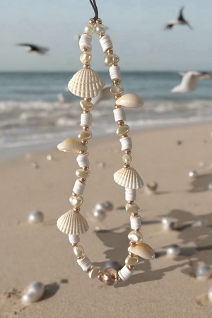 Glow Shell Hand Charms smycz ozdobna muszelki pasek na rękę phone charm zawieszka etui telefon