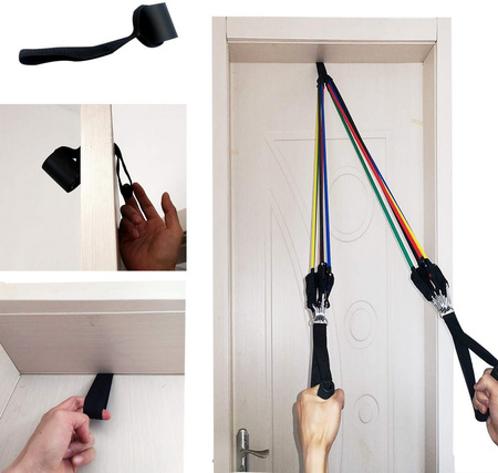 Gumy oporowe zestaw 12w1 Resistance Bands 5 gum do ćwiczeń treningu taśmy ekspander Fitness Fizjo Crossfit