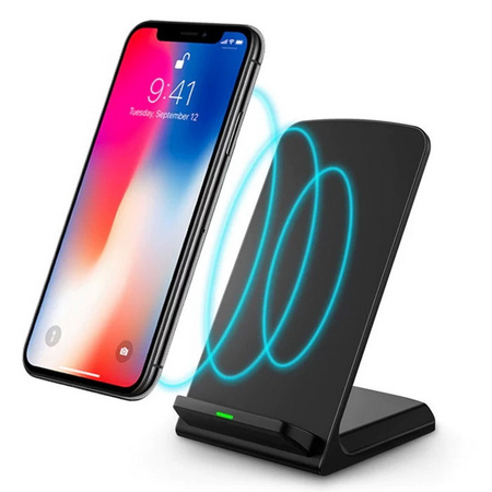 Ładowarka bezprzewodowa indukcyjna pionowa 15W FCS01B (Czarna)