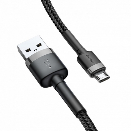 Baseus Cafule Kabel Micro USB 2.4A 100cm (Black+Gray)