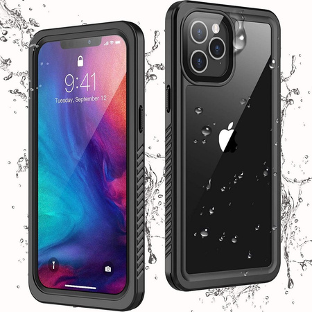 Etui D-Pro 360° Waterproof Case IP68 obudowa wodoodporna wodoszczelna pancerna do iPhone 14 Pro Max (Czarny)