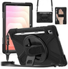 D-Pro 360 Shock V2 Strap Case etui pancerne z uchwytem na rękę i paskiem na ramię do Samsung Tab S11 (X730/X736/X736B) (Czarny)