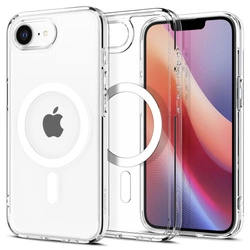 Etui Spigen Ultra Hybrid Case MagSafe obudowa mocna wzmacniana do Apple iPhone 16e (Przezroczysty/Biały)