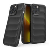 Etui D-Pro 3D Silicone Case Wrist Rope ze smyczą na nadgarstek - iPhone 15 (Czarny)