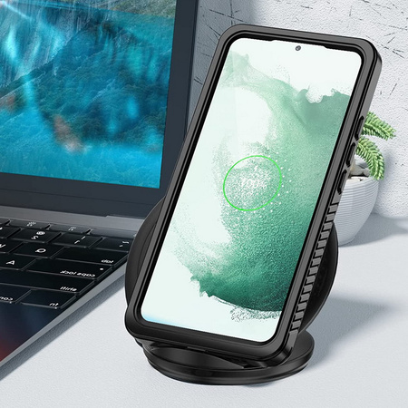 D-Pro 360° Waterproof Case IP68 etui wodoodporne wodoszczelne do Samsung Galaxy S22 (Black)