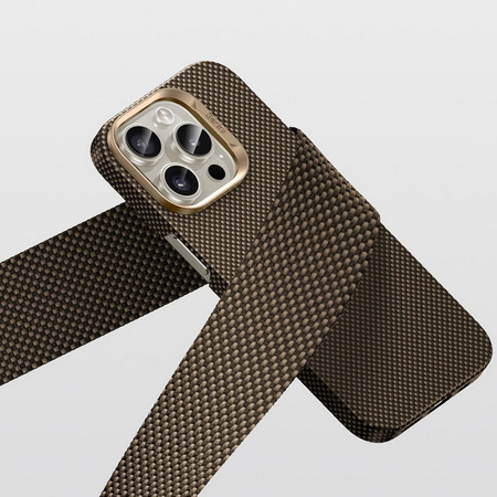 Etui Benks Armor Tint Kevlar® Aramid Fiber 1000D MagSafe obudowa magnetyczna mocna ultra cienka do Apple iPhone 16 Pro (Dawn Light Gold - Złoty)